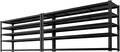 Storage Shelves Heavy Duty 2 PCS,60" L x 24" W x 78" H Garage Storage Shelves Unit Loads 3700LBS, 5-tier Adjustable Metal Industrial Utility Shelf Rack for Kitchen, Laundry Room, Warehouse, Basement