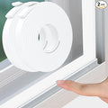 Weather Stripping Door Seal White,Self Adhesive Foam Tape,Window Insulation Weatherproof Gasket Tape for Doors and Windows,1.18 Inch Wide X 1/4 Inch Thick,2 Rolls Total 32.8Ft
