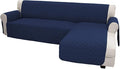 Easy-Going L Shape Couch Cover - Sectional Chaise Lounge Sofa Slipcover Reversible Dog Cat Pet Kids Children Furniture Protector (Large, Navy)