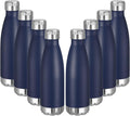 VEGOND 17oz Stainless Steel Water Bottles Bulk, Reusable Metal Sports Water Bottle Keeps Drink Hot and Cold, BPA Free Double Wall Vacuum Cola Shape Insulated Water Bottles for Camping Gym, 8 Pack