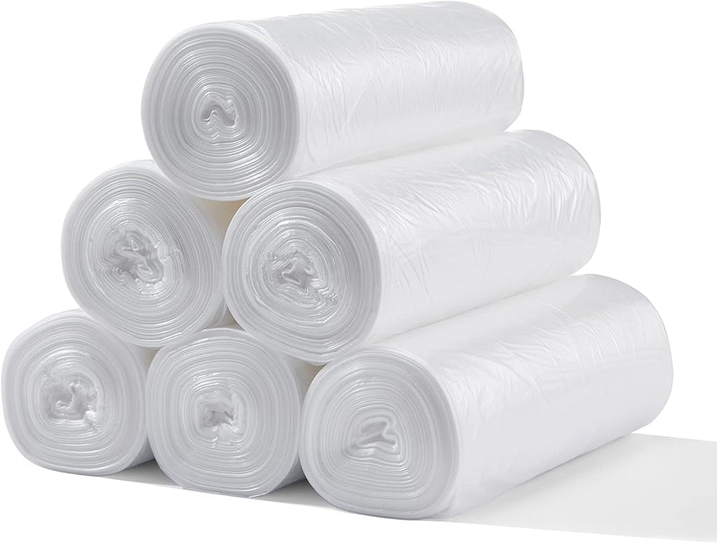TYPLASTICS 33 Gallon Clear Trash Can Liners - 33" x 40" - High Density Garbage Bags - Case of 500 - Multipurpose for Office, Outdoor, Recycling, Industrial and Commercial
