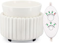 Ceramic Wax Melt Warmer with Timer Candle Warmer for Scented Wax Electric Fragrance Burner for Home, Office, Bedroom - Gift & Décor