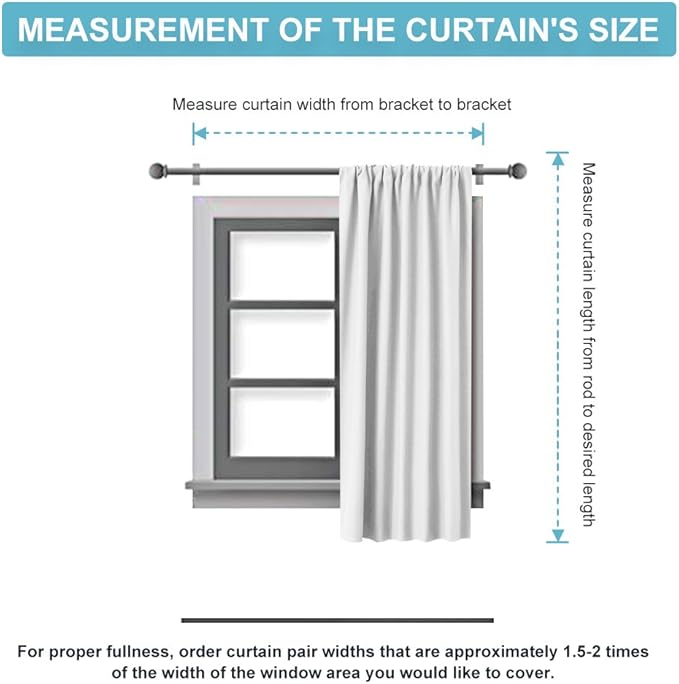 RYB HOME Blackout Curtains Thermal Insulated Panels Decor Slot Top Rod Pocket Blackout Drapes for Living Room Small Window Dressing Energy Saving & Room Darkening, 42 x 54, Grey, 2 Pieces