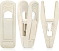 Beige Velvet Hangers (50-Pack), Non-Slip Velvet Clips for Skirts, Suits