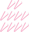 PATIKIL Sealing Clips 4.3 Inch, 10 Pack Reusable Plastic Bag Clip Clamp Sealer for Food Storage Snack Bag Home Kitchen, Pink