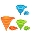 Kitchen Funnel Set – 3 Pack Silicone Funnels for Liquid and Dry Transfer, Collapsible Funnels for Kitchen, Canning, and Bottle Filling, Easy to Clean & Space-Saving Design