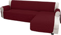 Easy-Going Sofa Slipcover L Shape Sofa Cover Sectional Couch Cover Furniture Protector Mat for Pets Dog Cat (Large,Christmas Red/Christmas Red)