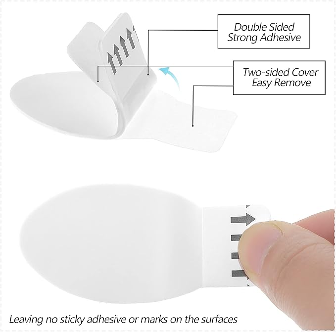 Blulu 12 Pcs Clear Adhesive Hooks for Hanging Wall Hooks Heavy Duty 22 lb Max No Damage Waterproof Transparent Hook with 15 Pcs Self-Adhesive Tapes for Home Bathroom Kitchen Office Wall