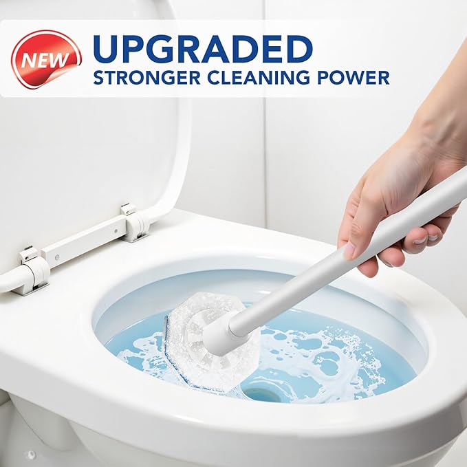50 Count Toilet Wand Refills for Clorox - Pre-Loaded Cleaner Heads Compatible with Clorox Wand Refills for Quick and Easy Cleaning