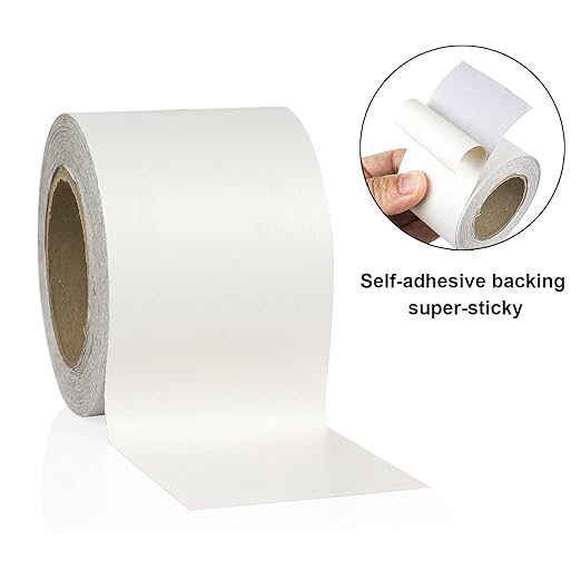 BOMEI PACK Wood Grain Repair Tape,Self Adhesive Repair Patch for Furniture, Floors, Cabinets, Windows, Doors, RV, Home Decor and DIY Projects (2, White)