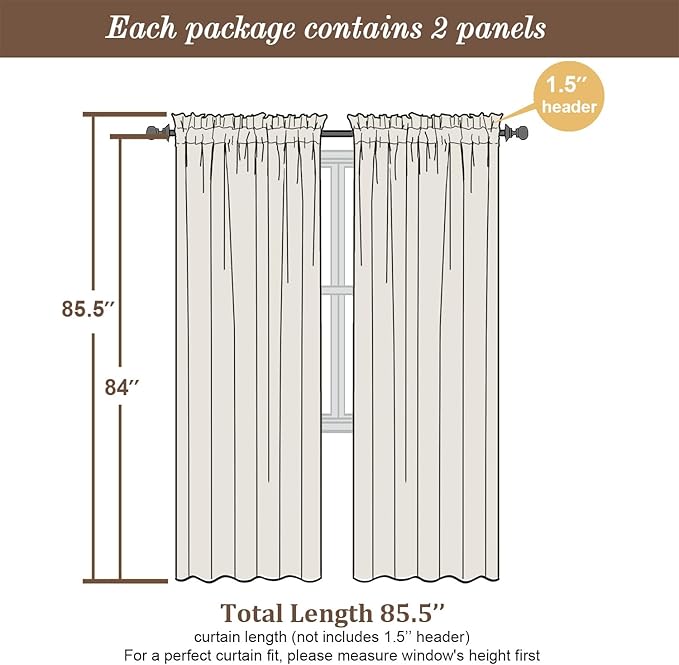 Chyhomenyc Burgundy Sheer Curtains 84 Inches Long 2 Panels Set, Light Filtering Voile Window Drapes for Bedroom Living Room, 42Wx84L Inch, Burgundy, 2PCS