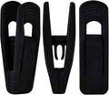 Black Velvet Hangers Clips 20 PCS, Non-Slip Velvet Clips for Suit Pant Skirt Hanger, Strong Finger Clips Perfect for Thin Flocking Hangers