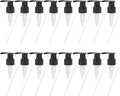 uxcell 16 Pcs Soap Dispenser Pump Heads Soap Dispensers Top Pumps Replacement Switch Pumphead for Standard 24/416 Neck Size Lotion Shampoo Bottle, Black