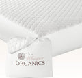 100% Cotton Organic Mattress Pad - Breathable & Cooling Mattress Protector King Size - Premium 300GSM Quilted and Noiseless Machine Washable Organic Mattress Protector (White, King)