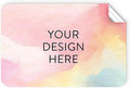 100 Custom Vinyl Stickers - Upload Your own Image, Text, Design, Logo - Personalized Logo Labels for Handmade, Packaging, Bottle, Jars, Candle, Brand Stickers (Watercolor, 3x2)