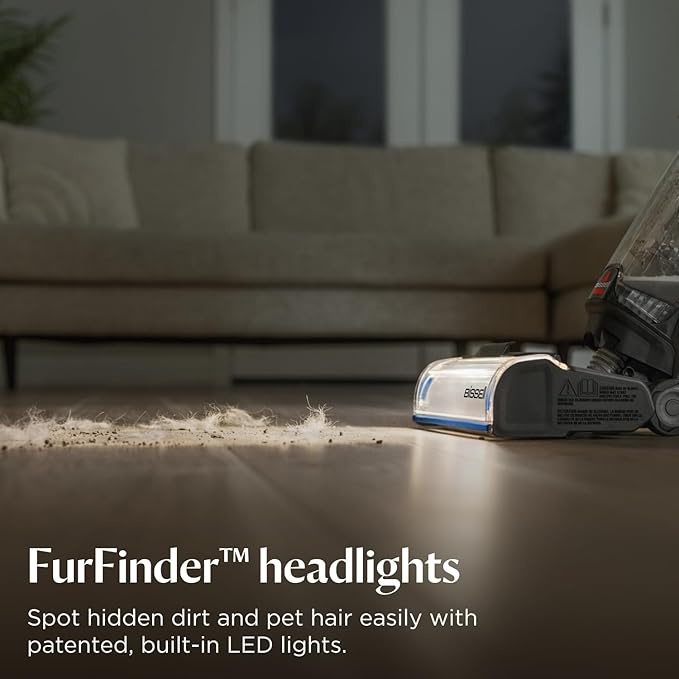 BISSELL CrossWave OmniFind Cordless Wet Dry Vacuum with FurFinder Headlights, Multi-Surface Hard Floor Cleaner, 3967F