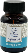 G's Breeze Breeze Blue Diffuser Oil Refill - Ocean Inspired Refreshing Scent, Long-Lasting Aroma - Notes of Sea Air, Soft Citrus & Florals - Instant Fresh Energy - Ideal for Home & Office - 60 ML