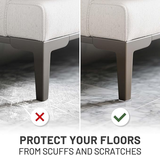 40 PCS Non Slip Furniture Pads, Phixbear Anti Vibration Pads, Reusable Multifunctional Self-Adhesive Silicone Pad, Shockproof and Silent, for Anti-Slip on Tables, Sofas, Beds, and Floor Protection
