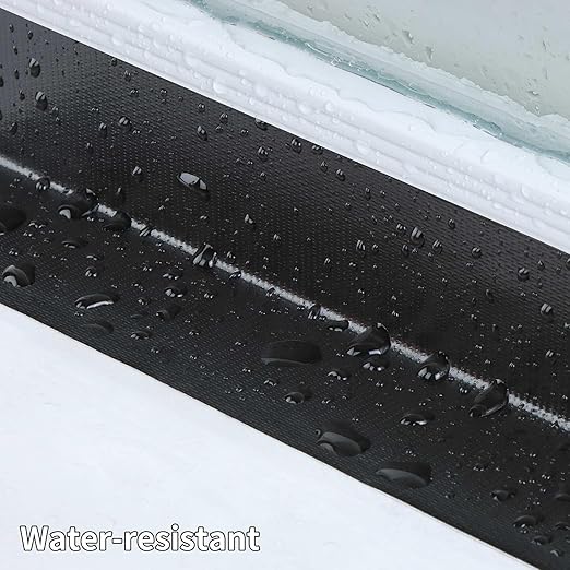 Cloth Duct Window Seal Strip Tape for Winter, 1.89in x 33FT, Weather Stripping Sealing Insulation Tape for Windows and Door, Easy Tear Sealer Draft Blocker Black