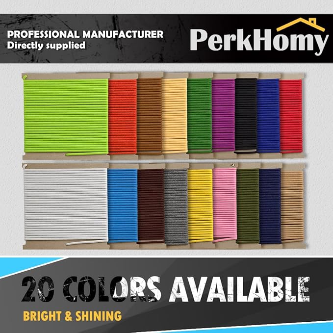 PerkHomy Cotton Rope 3/16" (5mm) 50 ft Multi Purpose Utility Diamond Braided Cord, Natural Cotton for Clothes Line Camping Crafting Flag Pole, Gold