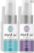 Mist N’ Go by Omaze Travel Bathroom Spray for Toilet Spray Odor Eliminator - Travel Toilet Spray for Bathroom Air Freshener Spray for Bathroom Deodorizer - Popular Mix, Travel Size (1oz x2)