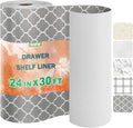 OcePor Non-Adhesive Drawer and Shelf Liner 24IN x 30FT，Non Slip Cabinet and Cupboard Liner, Kitchen Cabinet Liners for Shelves, Waterproof Drawer Shelf Liners for Cabinets/Bathroom Cupboard