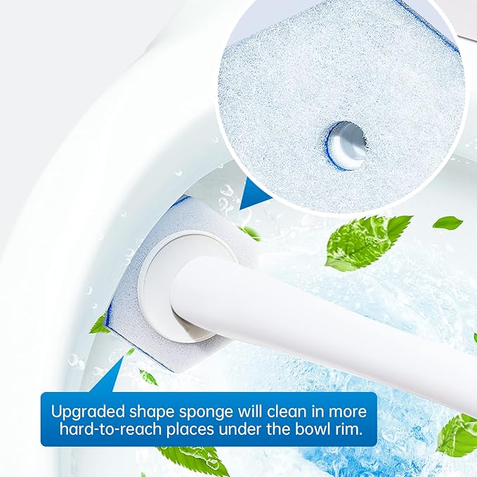 Aimery 100 Counts Blue Disposable Toilet Bowl Cleaning Refills Make Toilet And Bathroom Be Fresh(100, Blue)