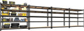 PrimeZone 4 Pack Heavy Duty Adjustable 5 Tier Garage Storage Shelves - 47" W x 18" D x 71" H, Metal Utility Rack Shelf Unit for Warehouse, Pantry, Closet, Kitchen, Black