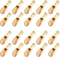 20pc Mini Wooden Spoons，Mini Bamboo Spoons for Bath Salts, tea scoop, Washing Powder spoon，wooden candy spoon