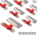 Mousike Double Magnetic Door Catch，60lb Stainless Steel Cabinet Door Magnets with Strong Magnetic for Kitchen Cupboard Wardrobe Closet Cabinet Door Drawer Latch (6Pack)