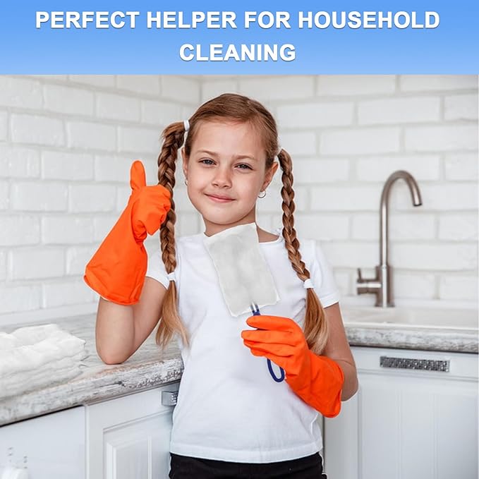 JMIATRY 100PCS Disposable Duster Refills for Swiffer Heavy Duty Duster Refills 180° Duster Refill Bulk Duster Pads with Extendable Handle Disposable Dusters for Cleaning Home Office Blinds Ceiling