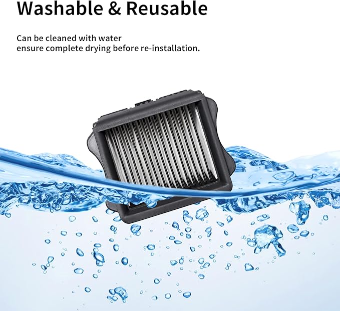 Vacuum Filter Replacement Compatible with Tineco iFloor 3, Floor ONE S3 & Floor ONE S5, Floor ONE S5 Pro Cordless Vacuum Cleaner, 4 Pack Replacement Filters
