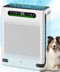Air Purifiers for Home Large Room Up to 2600 Ft², HEPA Air Purifier with Washable Filter & Air Quality Display, Powerful Turbo Mode Air Cleaner for Pet Hair Odors Smoke Dust