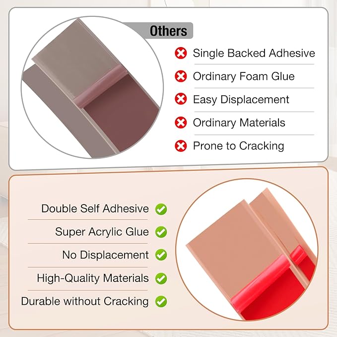 Floor Transition Strip Self Adhesive Vinyl Door Threshold for Doorways Carpet Edging Trim Overlap Edge Reducer for Laminate Floor, Carpet, Tile (Yellow Oak Grain, 1/5" to 2/5", 3.3Ft)