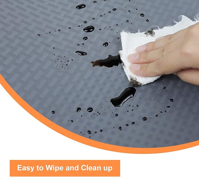 Shelf Liners for Kitchen Cabinets Refrigerator Liners Waterproof & Oil-Proof Kitchen Cupboard Liner Non-Slip Drawer Mats EVA Material Non Adhesive Fridge Mats for Shelves 11.8 x 59 Inches