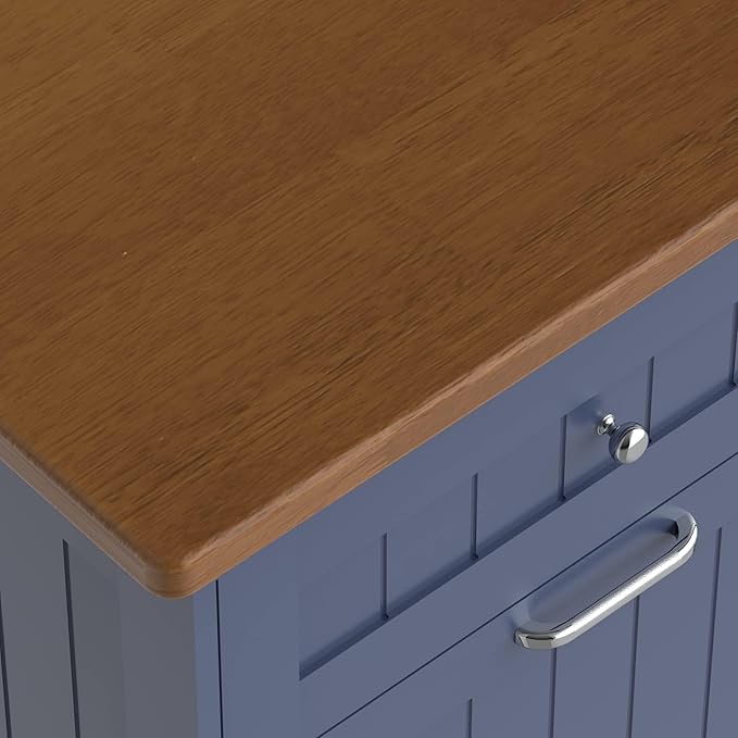 Betterhood Tilt Out Trash Cabinet 10 Gallon Wooden Free Standing Laundry Sorter Cabine,Recycling Cabine with Hideaway Drawer,Tilt Out Trash Cabinet Can Bin Kitchen