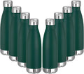 VEGOND 17oz Stainless Steel Water Bottles Bulk, Reusable Metal Sports Water Bottle Keeps Drink Hot and Cold, BPA Free Double Wall Vacuum Cola Shape Insulated Water Bottles for Camping Gym, 8 Pack
