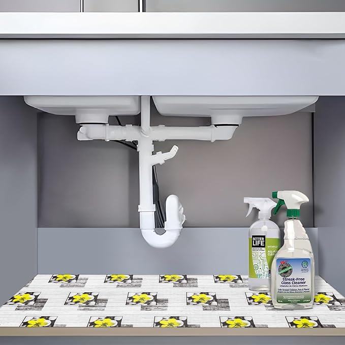 Non Adhesive Shelf Liner 18" W x 192" L Pantry Liner for Shelves Cupboard Liner Cover Easy to Trim