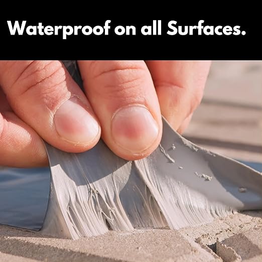 HSS Sealant Tape with MicroSealant - Waterproof Commercial Roofing Tape for Roof and RV Repair - UV- & Weatherproof (Gray, 4 inch x 50 feet)