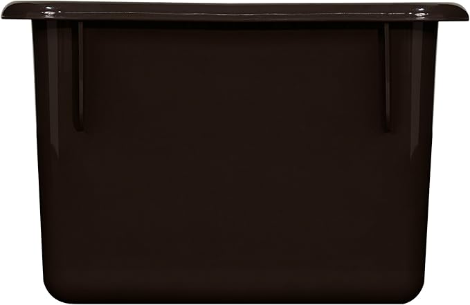 Wood Designs Cubby Storage Bin, Heavy Duty Plastic Containers for Kids Brown Cubby Tray Set of 12