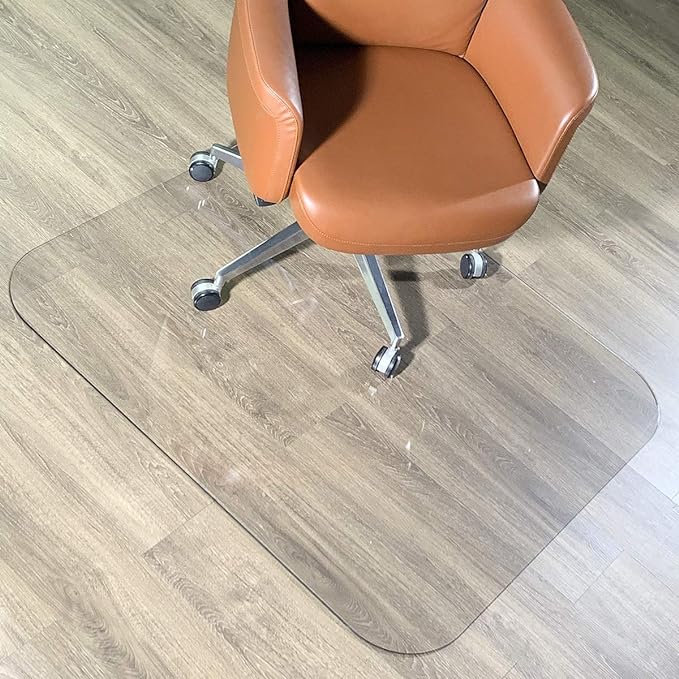 [Large Size] Crystal Clear 1/5" Thick 59" x 47" Heavy Duty Hard Chair Mat, Can be Used on Carpet or Hard Floor