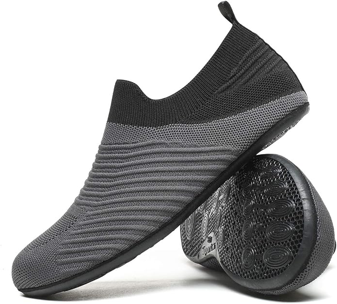 Adult Indoor House Slippers Socks Lightweight Non Slip Grip House Home Shoes for Women Men