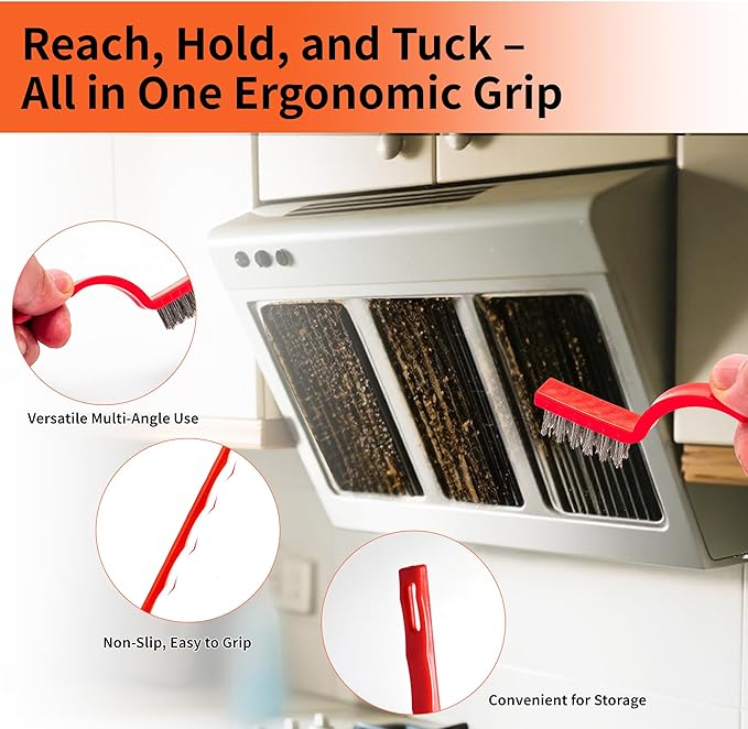 Razor Blade Scraper Tool,2 Pack Razor Scrapers with Extra 50Pcs Blades and 3pcs Wire Brushes Set,Glass Top Stove Scraper,Scraper Tool,Paint Scraper,Glass Scraper,Cleaning Tools for Oven, Cooktop