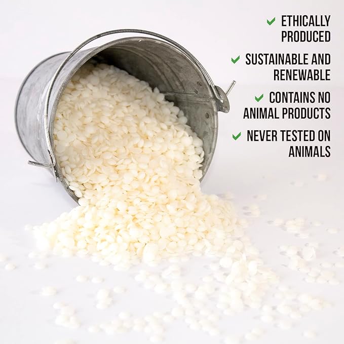 American Soy Organics Freedom Coconut Soy Wax Beads for Candle Making - Natural Candle Making Supplies - Paraffin-Free,Beeswax-Free Coconut Candle Wax for Container Candles,Tealights,Wax Melts 10 lbs