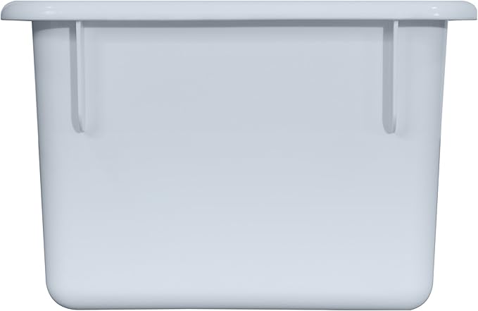 Wood Designs Cubby Storage Bin, Heavy Duty Plastic Containers for Kids White Cubby Tray Set of 25