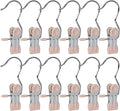 15/30Pcs Upgrade Double Head Clamp Dipped Clothespin for Laundry Hooks with Clips, Boot Holder, Hanging Clips, Portable Multifunctional Hangers Single Clip Space Saving for Jeans, Hats (30, Pink)