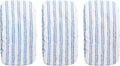 Matthew Microfiber Mop Refills Compatible with Hardwood Floor 'N More, Mop Head Replacement Reusable for Large Surface Compatible with ShMop and All 15 * 8” Flat Mops – 3Pcs Microfiber Mop Pads