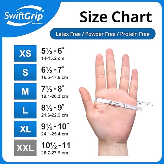 Disposable Nitrile Exam Gloves, Blue, Nitrile Gloves Disposable Latex Free, Medical Gloves, Cleaning Gloves, Food-Safe Rubber Gloves, Powder Free, Non-Sterile, 50-ct Box (Medium)