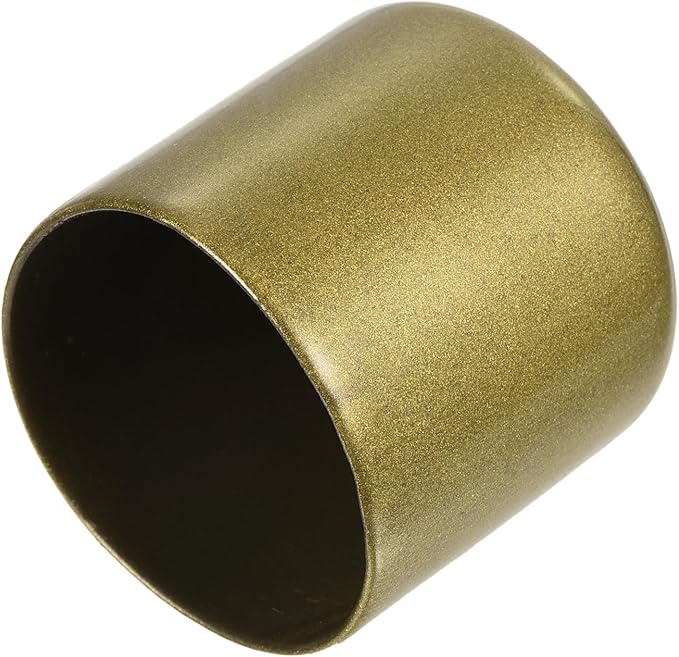 uxcell 20pcs Rubber End Caps 40mm ID Vinyl Round Tube Bolt Cap Cover Thread Protectors Gold