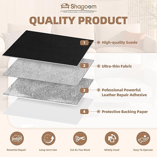 Suede Repair Patch, 17X79 Inch Fabric Large Repair Tape, Self-Adhesive Patches for Furniture, Sofa, Car Interior, Shoes, Hand Bag, Clothing (Dark Blue, 17X79 Inch)